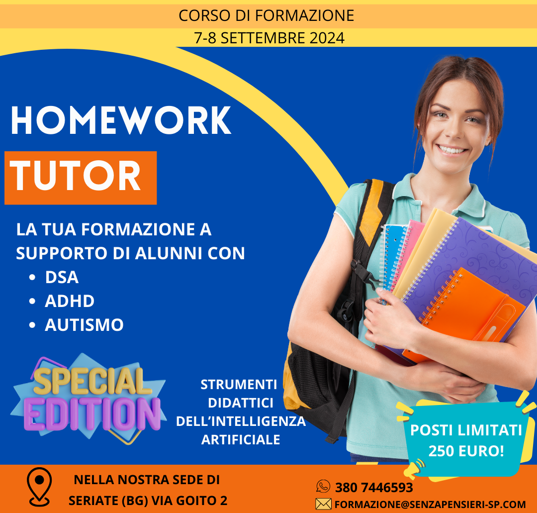 Corso Homework tutor – edizione aggiornata
